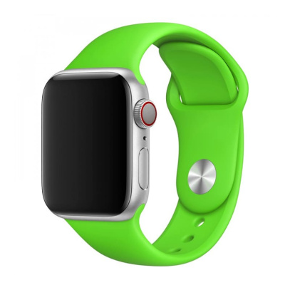 Ремешок для Apple Watch 42/44 mm COTEetCI Silicone Sport Band Green, зелёный