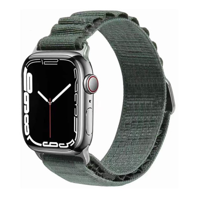 Ремешок для Apple Watch 42/44/45/49 mm WiWU Nylon Watch Band Зелёный
