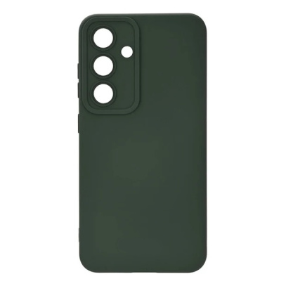 Чехол для Samsung Galaxy S25 Silicone Case Тёмно-зелёный