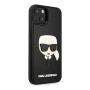 Чехол Karl Lagerfeld для iPhone 14 Plus 3D Rubber Karl's head Hard (KLHCP14MKH3DBK) Чёрный