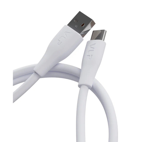 Дата-кабель VLP LITE Color Line USB-A to USB-C, 60W, 1 м Белый