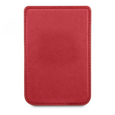 Магнитный бумажник Guess Wallet Cardslot MagSafe Saffiano Script logo (GUWMSSASLRE) Красный