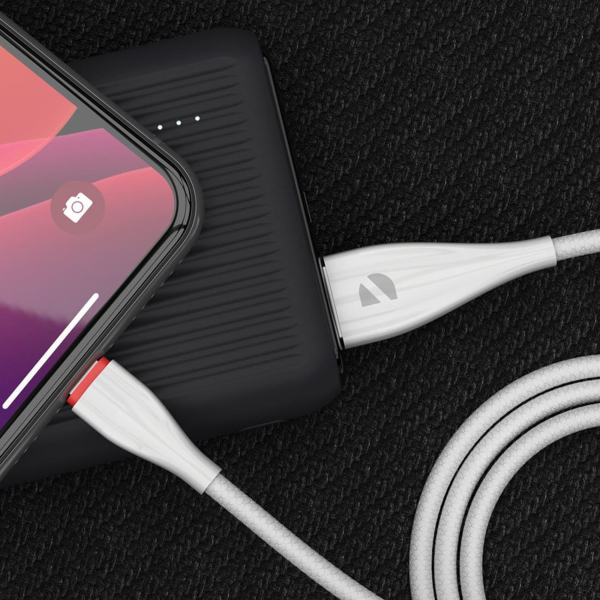 Дата-кабель Deppa Ceramic USB - Lightning, 1 м (72291) Белый