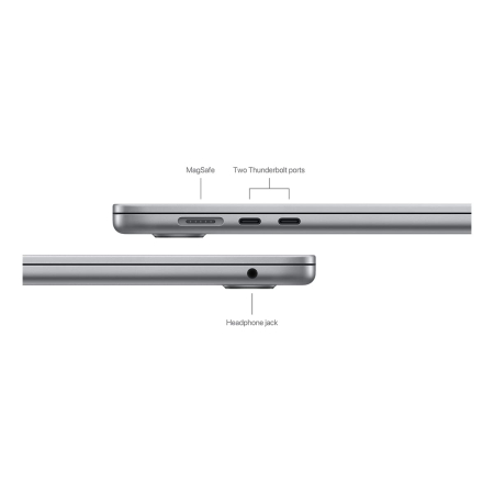 Apple MacBook Air 15" (M3, 8C CPU, 10C GPU, 2024) 24/512Gb SSD (MC9H4) «Space gray, «серый космос»»