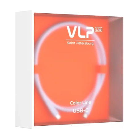 Дата-кабель VLP LITE Color Line USB-C, 60W, 1 м Белый