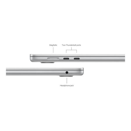 Apple MacBook Air 15" (M3, 8C CPU, 10C GPU, 2024) 16/512Gb SSD (MXD23) Silver, серебристый