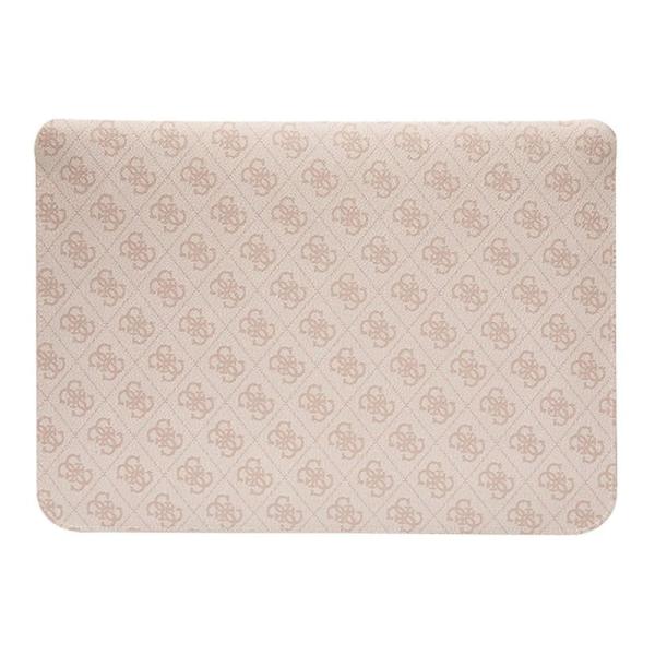 Чехол Guess для ноутбуков 13"/14" Sleeve 4G Bottom stripe Metal logo (GUCS14PS4SGP) Розовый