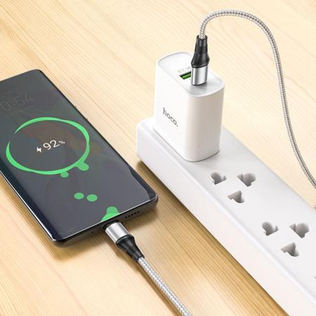 Кабель hoco. Type-C – Type-C, 2.4A, 2 м (X50) Белый