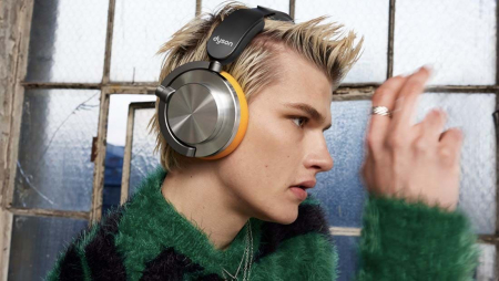 Беспроводные наушники Dyson OnTrac Ceramic Cinnabar, черный/красный