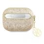 Чехол для Airpods Pro 2 Guess Glitter flakes Metal logo with Heart charm (GUAP2GLGSHD) Золотой