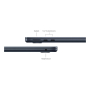 Apple MacBook Air 13" (M3, 8C CPU, 8C GPU, 2024) 16/256Gb SSD (MC8K4) Midnight, «тёмная ночь»