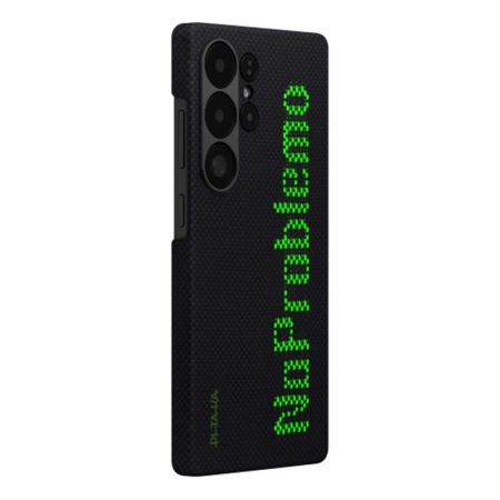 Чехол для Samsung S25 Ultra PITAKA Tactile Woven Case (NoProblem) Чёрный