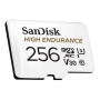 Карта памяти Micro SecureDigital 256Gb SanDisk High Endurance microSDXC class 10 UHS-1 U3 V30 (SDSQQNR-256G-GN6IA)