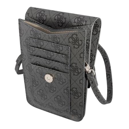 Сумка-чехол для смартфонов Guess Wallet Bag 4G with Triangle logo (GUWBP4TMGR) Серый
