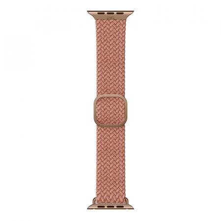 Ремешок для Apple Watch 42/44/45 mm UNIQ ASPEN Strap Braided (44MM-ASPPNK) Розовый